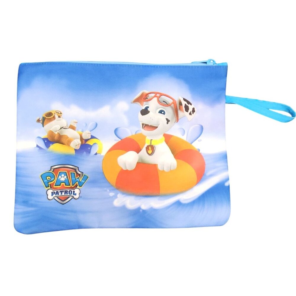 Paw Patrol Plastic Lined Beach Pool Bag Swimming Marshall Rubble Handle Diaper
